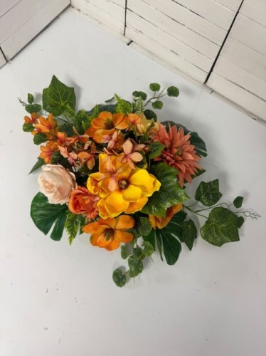Jesienny stroik na cmentarz 50 cm