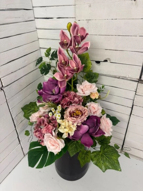 Bukiet do wazonu z cymbidium.