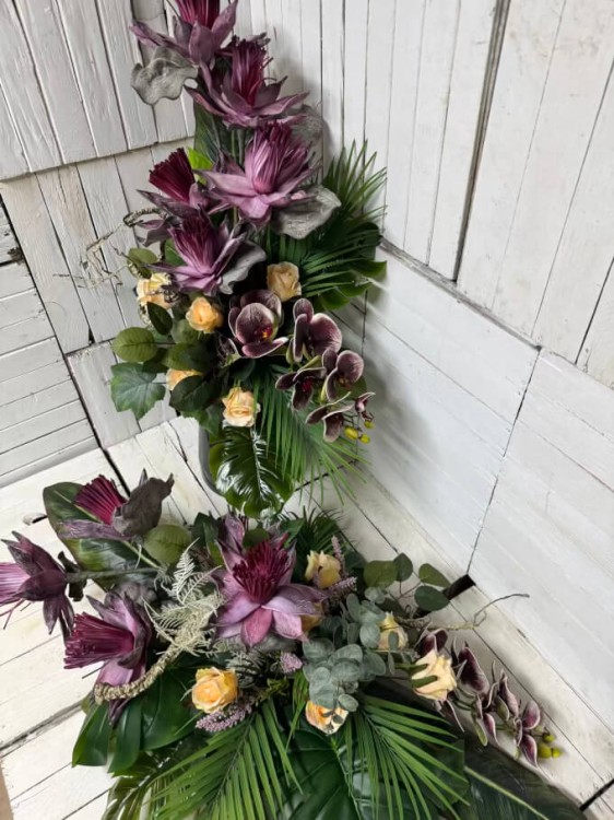 piankowe kwiaty na cmentarz-komplet na cmentarz-kwiaty na grob-nagrobny-stroik na cmentarz-stroiki na grob.jpg