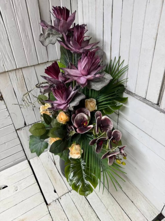 bukiet na cmentarz-duzy-piekny-nowoczesny-elegancki-komplet na cmentarz-kwiaty na grob-nagrobny-stroik na cmentarz-stroiki na grob.jpg