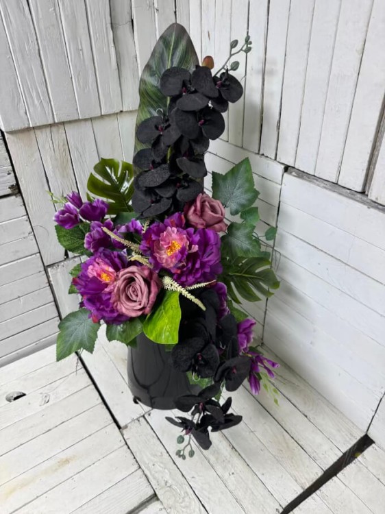 nowosc-nowosc na cmentarz-kwiaty na grob-czarne storczyki-wiazanki-stroik na cmentarz-kompet na cmentarz-kompozycje.jpg