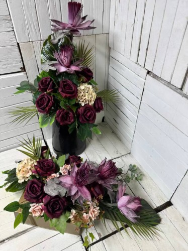 komplet na cmentarz-kwiaty na cmentarz-nowosc-eleganckie wiazanki na cmentarz-sztuczne.jpg