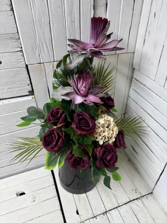 komplet na cmentarz-kwiaty na cmentarz-nowosc-eleganckie wiazanki na cmentarz-sztuczne-piekne-stroiki.jpg