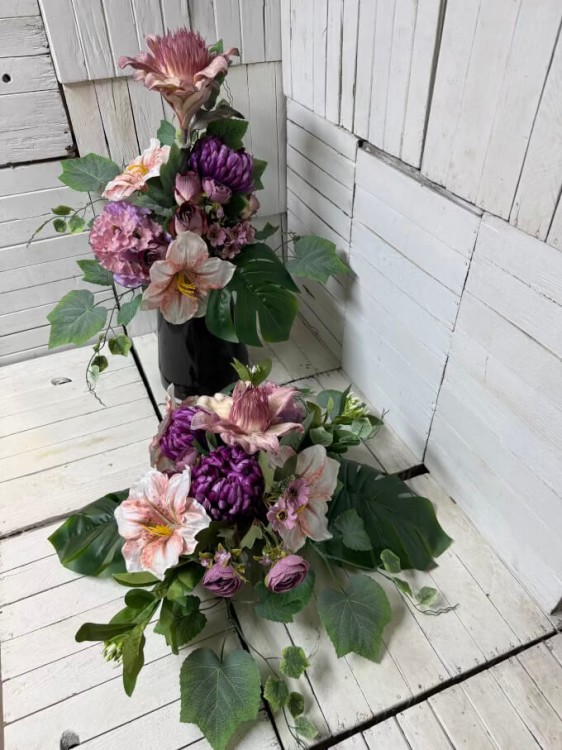 piekne-nowosci -stroik na cmentarz-bukiet na cmentarz-wiazanka-kiaty nagrobne-eleganckie-piankowe.jpg