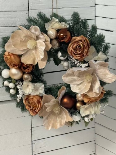 nowe-wianek na drzwi kompozycja na drzwi swiateczna boze naodzenie elegancki .jpg