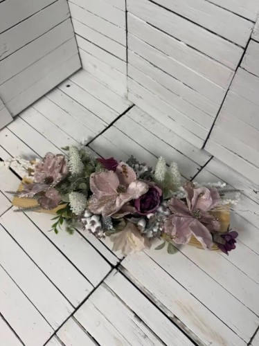 stroik-dekoracja świąteczna bożonarodzeniowa elegancka pasująca na stół komodę, nagrobek.jpg