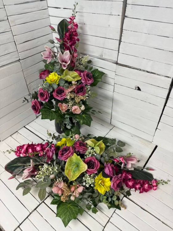 piekny-duzy-komplet-na-centarz-stroik-na-grob-bukiet-wiazanka-nagrobna-kwiaty-na-cmentarz