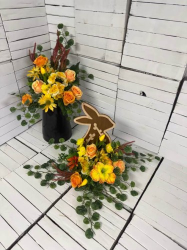 komplet na cmentarz wiosenny-kwiaty na cmentarz-wielkanocne-komplety-na-grob