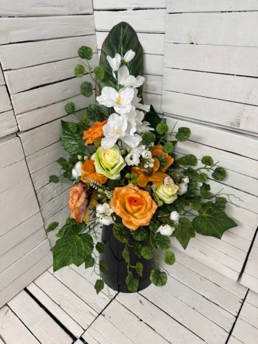 bukiet-wiazanka-recznie-robione-pelno-keiwatow-kompozycja-komplet-na-cmentarz-stroik-bukiet-eleganckie-kompozycje-nagrobne