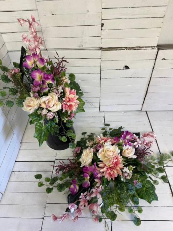 nowos-komplet-stroik-bukiet-na-cmentarz-dla-mamy-cioci-bliskich-rozowe-kwiaty