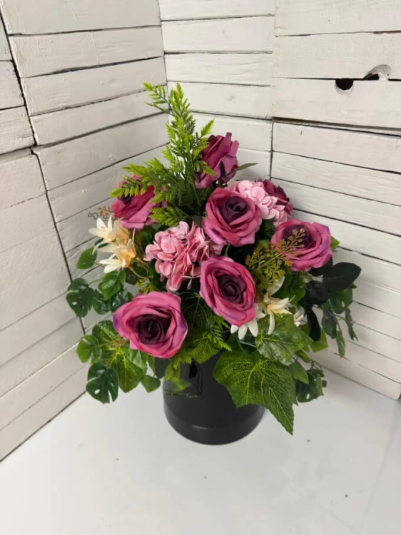 bukiet wizanka na cmentarz harmony pink.